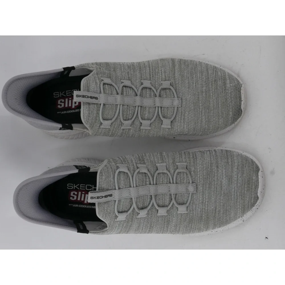 Skechers Ultra Flex 3 Slip-Ins Shoes Gray Slip On Athletic Sneakers Mens 11.5